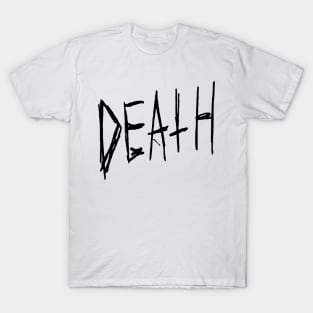 Dark Death Text Design T-Shirt